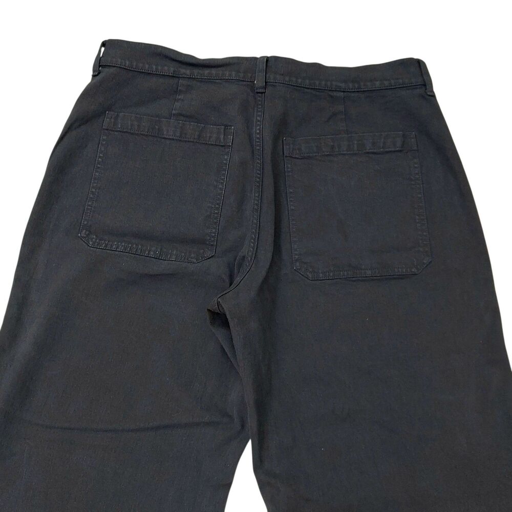 Madewell Emmet Wide Leg Jeans Women 33x30 Navy Blue High Rise Patch Pocket Retro - Picture 6 of 12